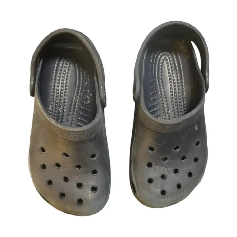 Kids Size 10/11 CROCS Black Water Clogs